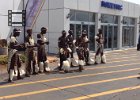 Arrival at Victoria Falls airport.